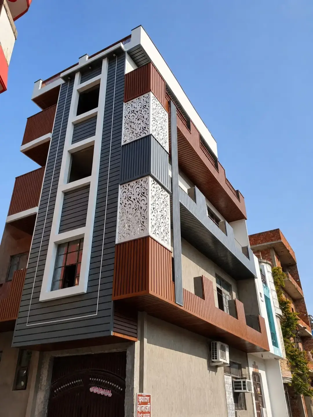 Modern ACP building exterior cladding